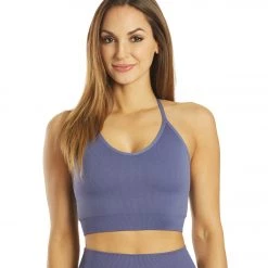CLOTHING Spiritual Gangster Icon T-Back Sports Bra Eclipse