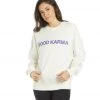 CLOTHING Spiritual Gangster Good Karma Relaxed Crewneck Pullover Stone