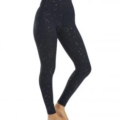 CLOTHING Spiritual Gangster SG Intent High WaiSteel Tie Dyed Legging Sapphire Zodiac Shimmer