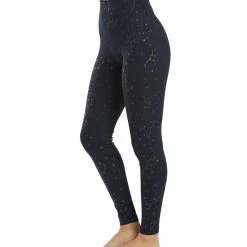 CLOTHING Spiritual Gangster SG Intent High WaiSteel Tie Dyed Legging Sapphire Zodiac Shimmer