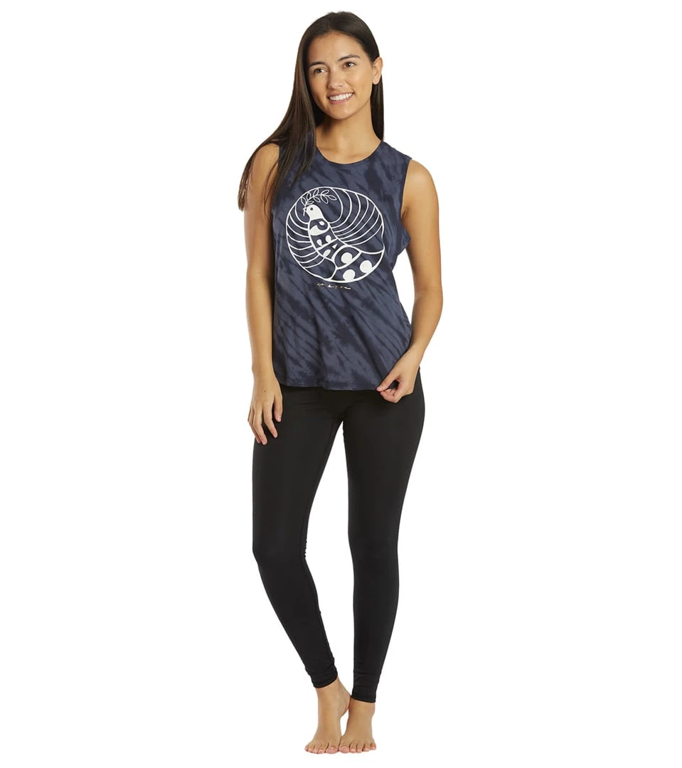 Spiritual Gangster Peace Muscle Tank Steel Tie Dye CLOTHING 6 Spiritual Gangster Peace Muscle Tank Steel Tie Dye CLOTHING