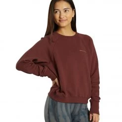 Spiritual Gangster Be The Light Bridget Raglan Pullover Red Berry