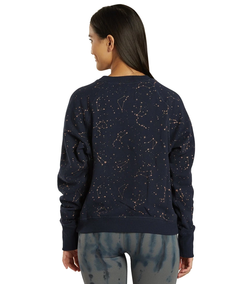Spiritual Gangster Zodiac Bridget Raglan Pullover Sapphire Zodiac Shimmer 5 Spiritual Gangster Zodiac Bridget Raglan Pullover Sapphire Zodiac Shimmer
