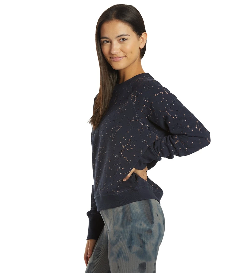 Spiritual Gangster Zodiac Bridget Raglan Pullover Sapphire Zodiac Shimmer 7 Spiritual Gangster Zodiac Bridget Raglan Pullover Sapphire Zodiac Shimmer