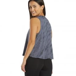 Spiritual Gangster Everything Crop Tank Steel Tie Dye