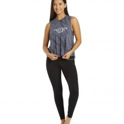 Spiritual Gangster Everything Crop Tank Steel Tie Dye