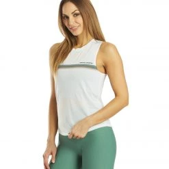 Spiritual Gangster Active Muscle Tank White CLOTHING 13 Spiritual Gangster Active Muscle Tank White CLOTHING