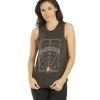Spiritual Gangster Crown Muscle Tank Vintage Black CLOTHING