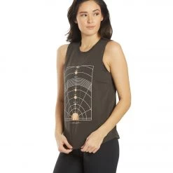 Spiritual Gangster Crown Muscle Tank Vintage Black CLOTHING