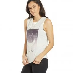 Spiritual Gangster Moon Muscle Tank Stone