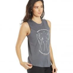 Spiritual Gangster Believe Muscle Tank Slate