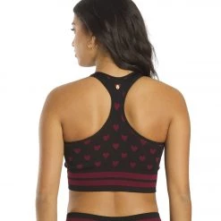 CLOTHING Spiritual Gangster High Neck Jacquard Bra Rosaline Heart Print 11 CLOTHING Spiritual Gangster High Neck Jacquard Bra Rosaline Heart Print