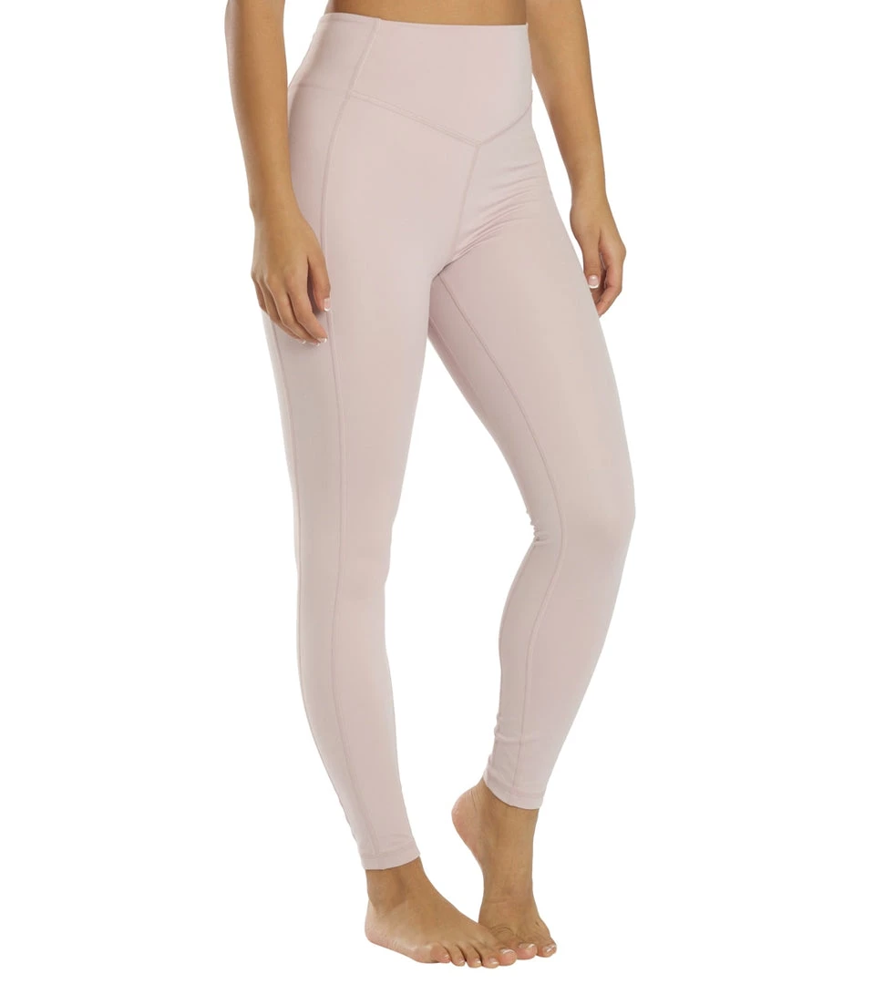 Spiritual Gangster SG Embody High Waisted 7/8 Legging Rose Quartz CLOTHING 4 Spiritual Gangster SG Embody High Waisted 7/8 Legging Rose Quartz CLOTHING