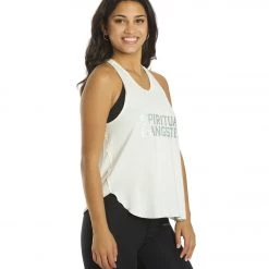 Spiritual Gangster SG Twist Back Tank Stone CLOTHING