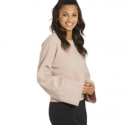 Spiritual Gangster Malia Wide Sleeve Crew Rose Quartz