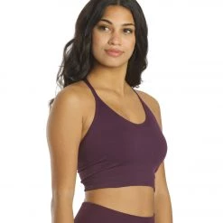 CLOTHING Spiritual Gangster Icon T-Back Sports Bra Blackberry