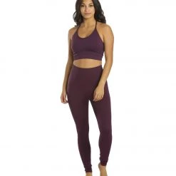 CLOTHING Spiritual Gangster Icon T-Back Sports Bra Blackberry 12 CLOTHING Spiritual Gangster Icon T-Back Sports Bra Blackberry