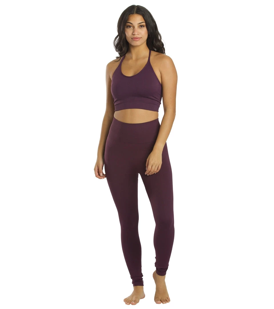 CLOTHING Spiritual Gangster Icon T-Back Sports Bra Blackberry 6 CLOTHING Spiritual Gangster Icon T-Back Sports Bra Blackberry