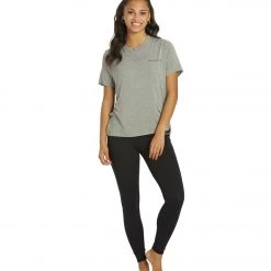 Spiritual Gangster Open Back Short Sleeve Tee Heather Grey CLOTHING 12 Spiritual Gangster Open Back Short Sleeve Tee Heather Grey CLOTHING