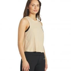 Spiritual Gangster Being Crop Tank Heather Honey