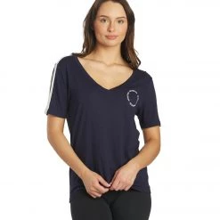 Spiritual Gangster V Neck Ringer Tee CLOTHING