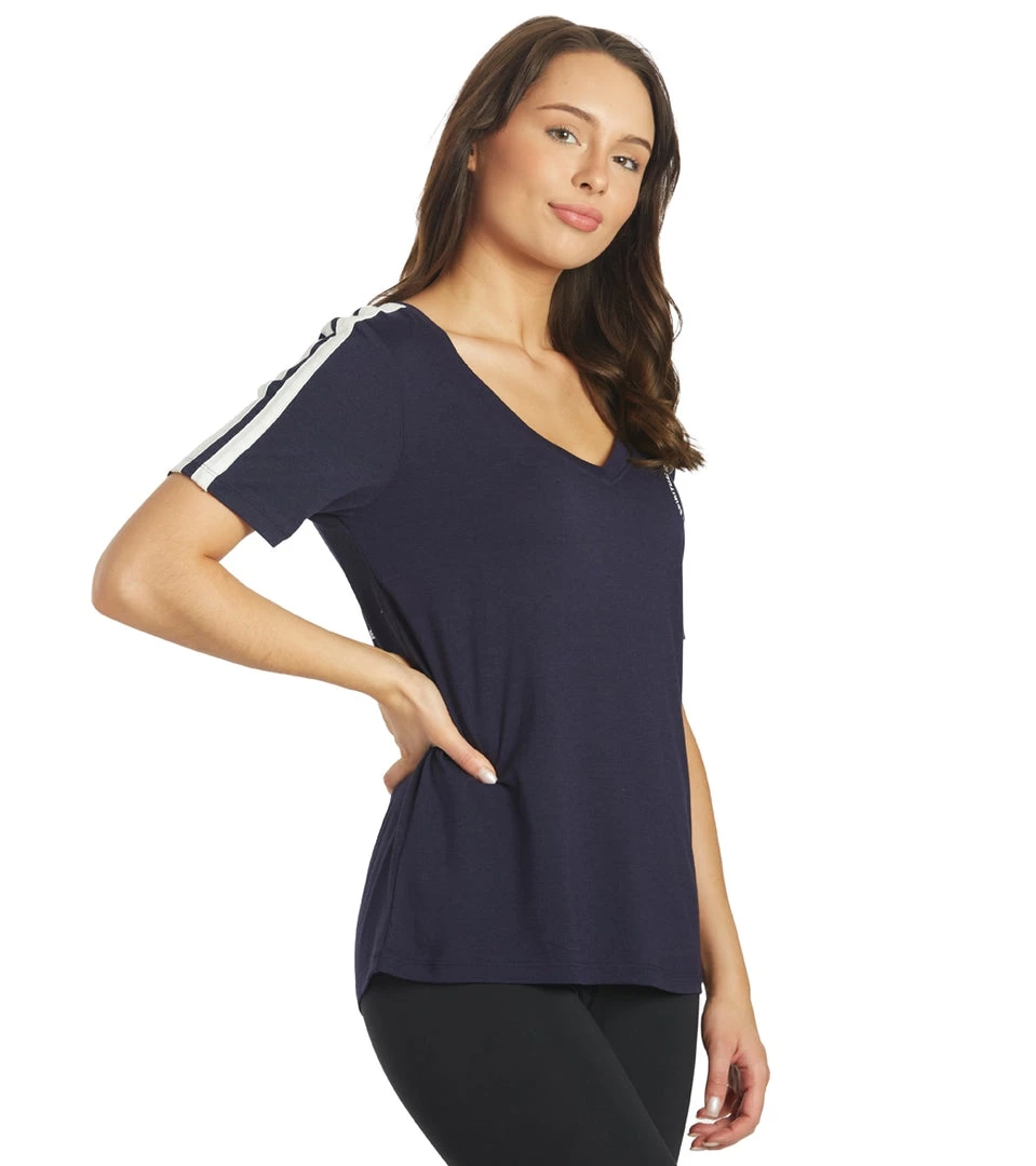 Spiritual Gangster V Neck Ringer Tee Stone Night 4 Spiritual Gangster V Neck Ringer Tee Stone Night