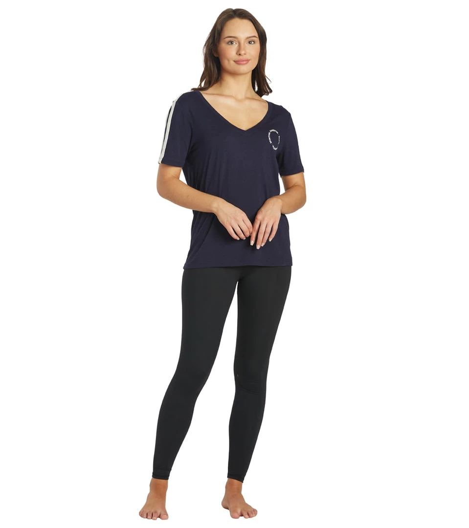 Spiritual Gangster V Neck Ringer Tee Stone Night 6 Spiritual Gangster V Neck Ringer Tee Stone Night