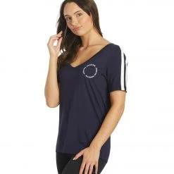 Spiritual Gangster V Neck Ringer Tee Stone Night 13 Spiritual Gangster V Neck Ringer Tee Stone Night