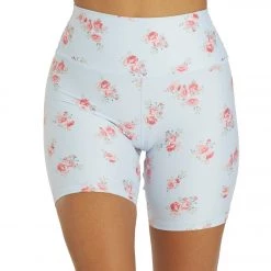 Spiritual Gangster SG Intent High Waisted Biker Short Floral Crush Print