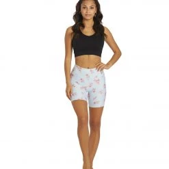 Spiritual Gangster SG Intent High Waisted Biker Short Floral Crush Print 12 Spiritual Gangster SG Intent High Waisted Biker Short Floral Crush Print