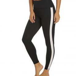 Spiritual Gangster Essential High Waisted 7/8 W Taping Legging Black CLOTHING 13 Spiritual Gangster Essential High Waisted 7/8 W Taping Legging Black CLOTHING