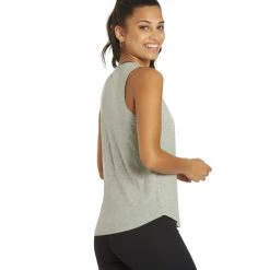 CLOTHING Spiritual Gangster Meditate Muscle Tank Heather Grey