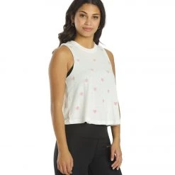 Spiritual Gangster Crop Tank Stone Hearts Print 10 Spiritual Gangster Crop Tank Stone Hearts Print