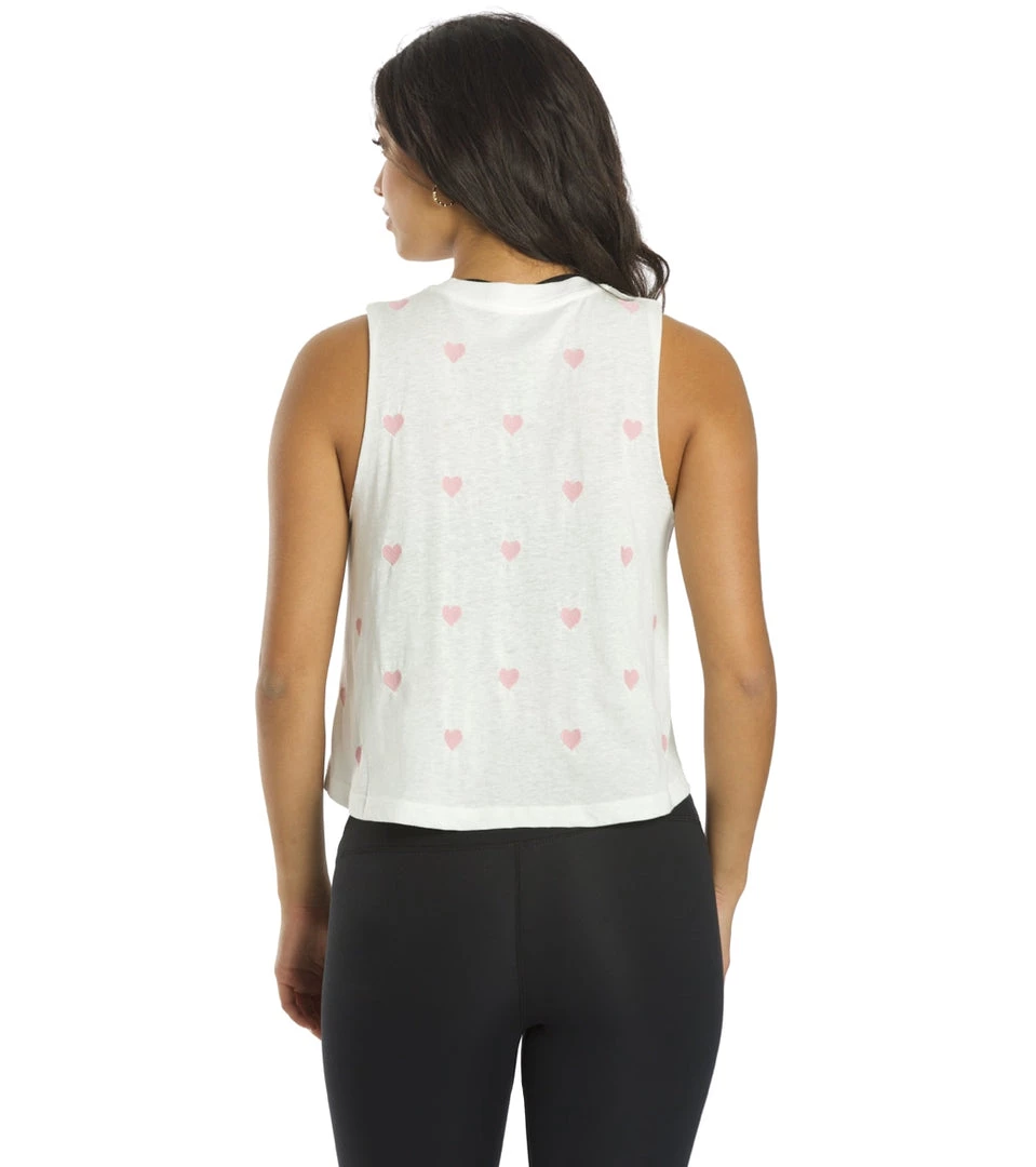 Spiritual Gangster Crop Tank Stone Hearts Print 5 Spiritual Gangster Crop Tank Stone Hearts Print