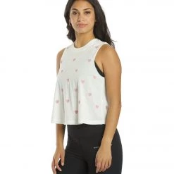 Spiritual Gangster Crop Tank Stone Hearts Print 13 Spiritual Gangster Crop Tank Stone Hearts Print