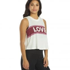 Spiritual Gangster Love Crop Tank Stone