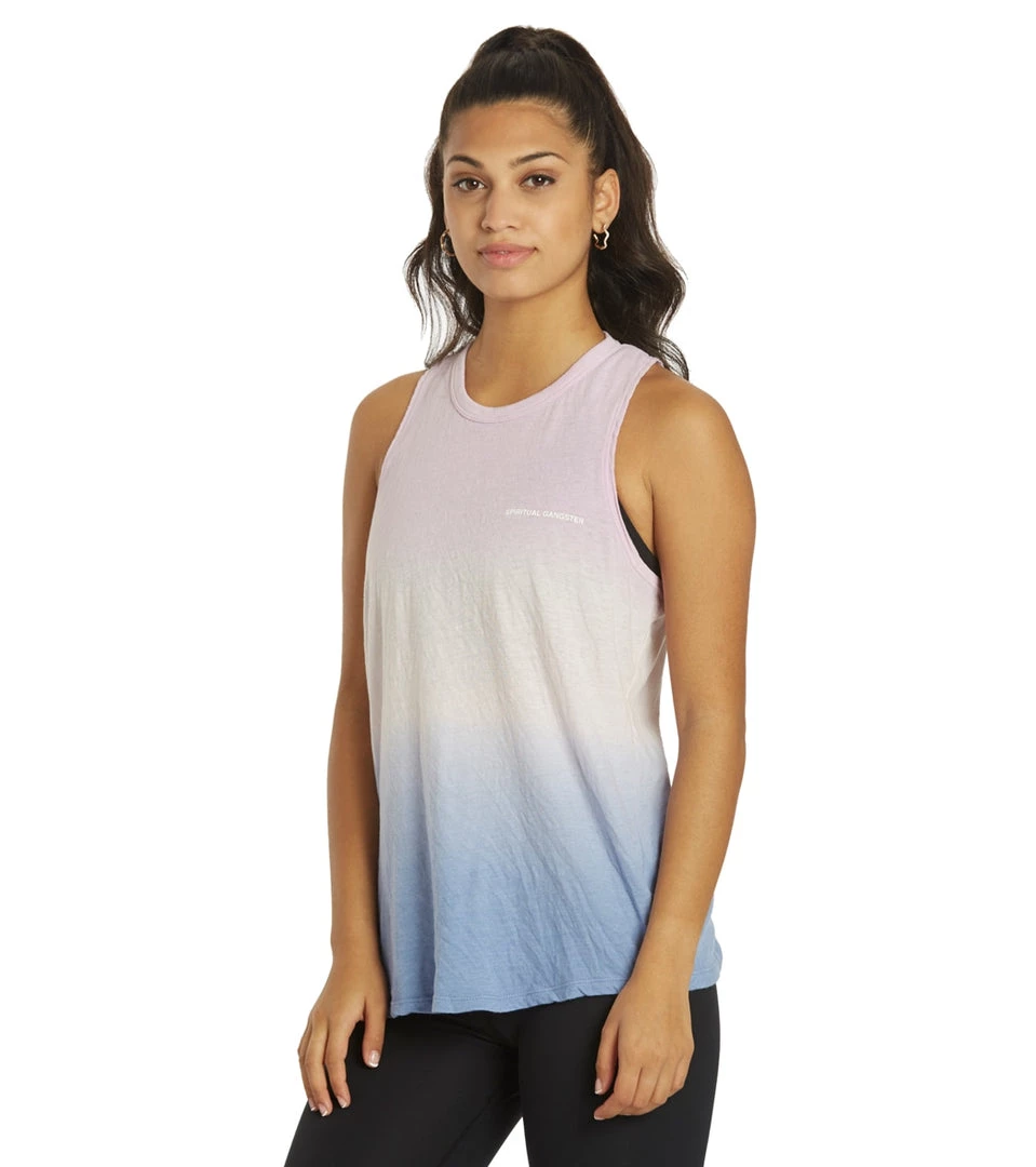 Spiritual Gangster Movement Tank Pixie Sky Ombre CLOTHING 7 Spiritual Gangster Movement Tank Pixie Sky Ombre CLOTHING