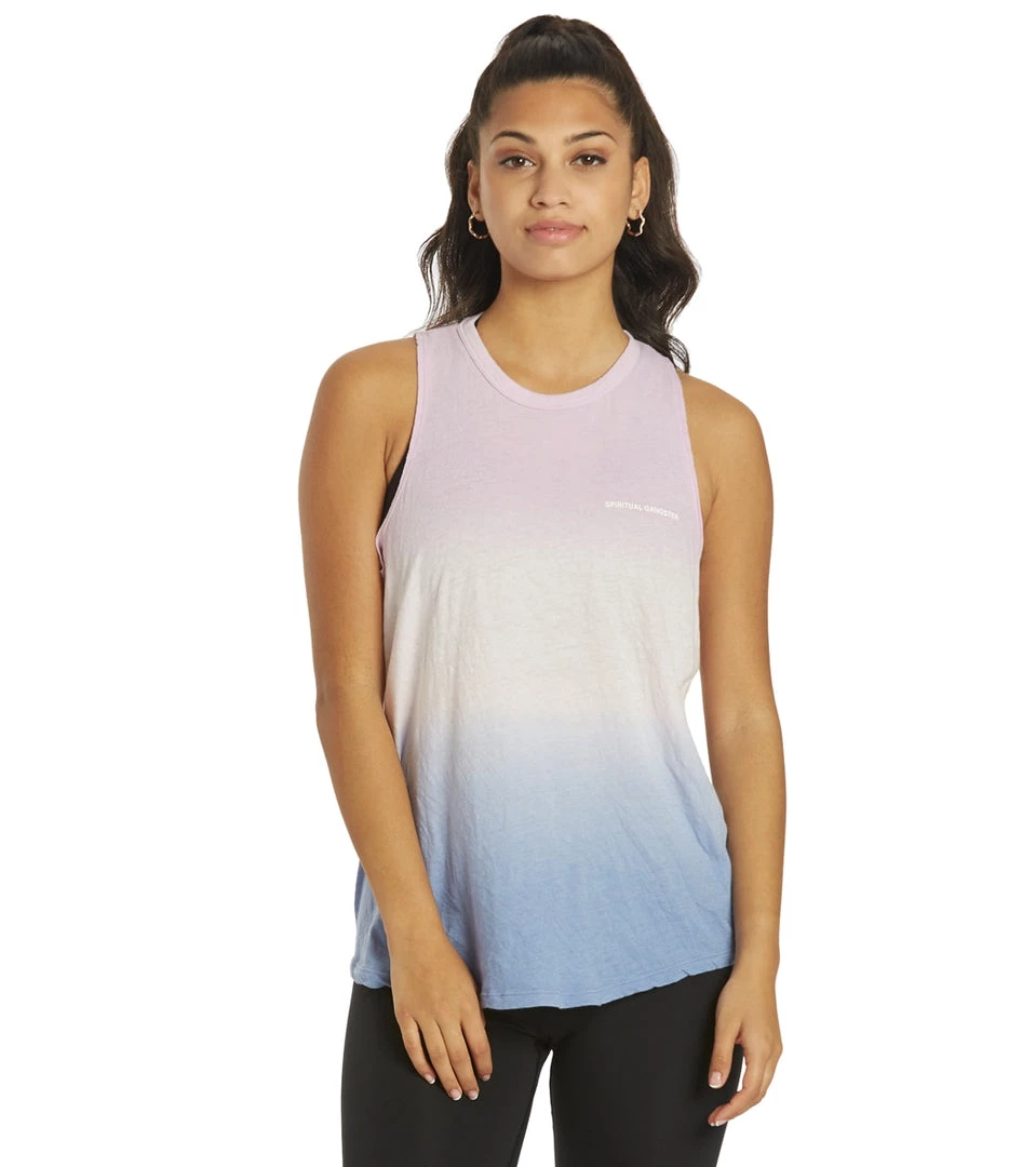 Spiritual Gangster Movement Tank Pixie Sky Ombre CLOTHING 9 Spiritual Gangster Movement Tank Pixie Sky Ombre CLOTHING