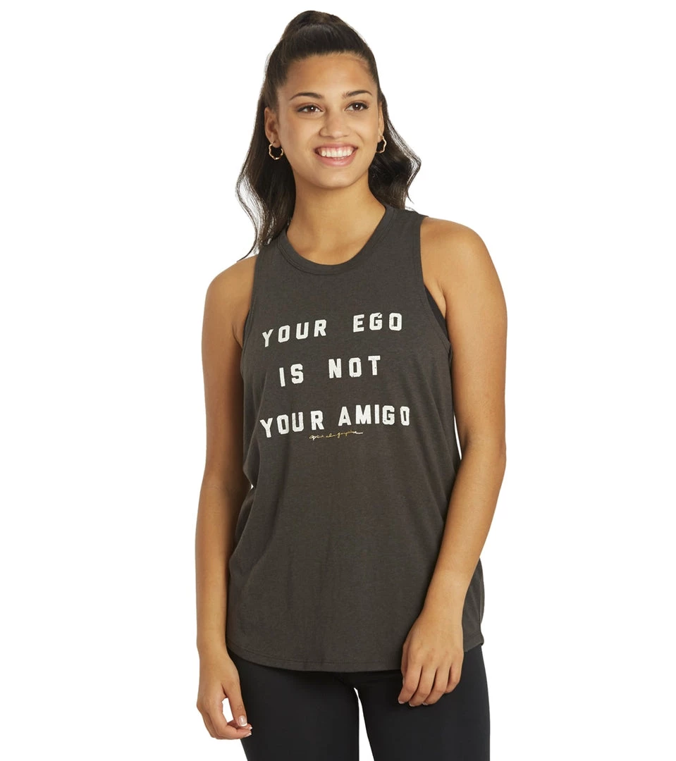 Spiritual Gangster Amigo Movement Tank Heather Vintage Black 3 Spiritual Gangster Amigo Movement Tank Heather Vintage Black