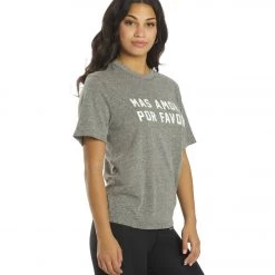 Spiritual Gangster Mas Amor Short Sleeve Tee Heather Grey CLOTHING