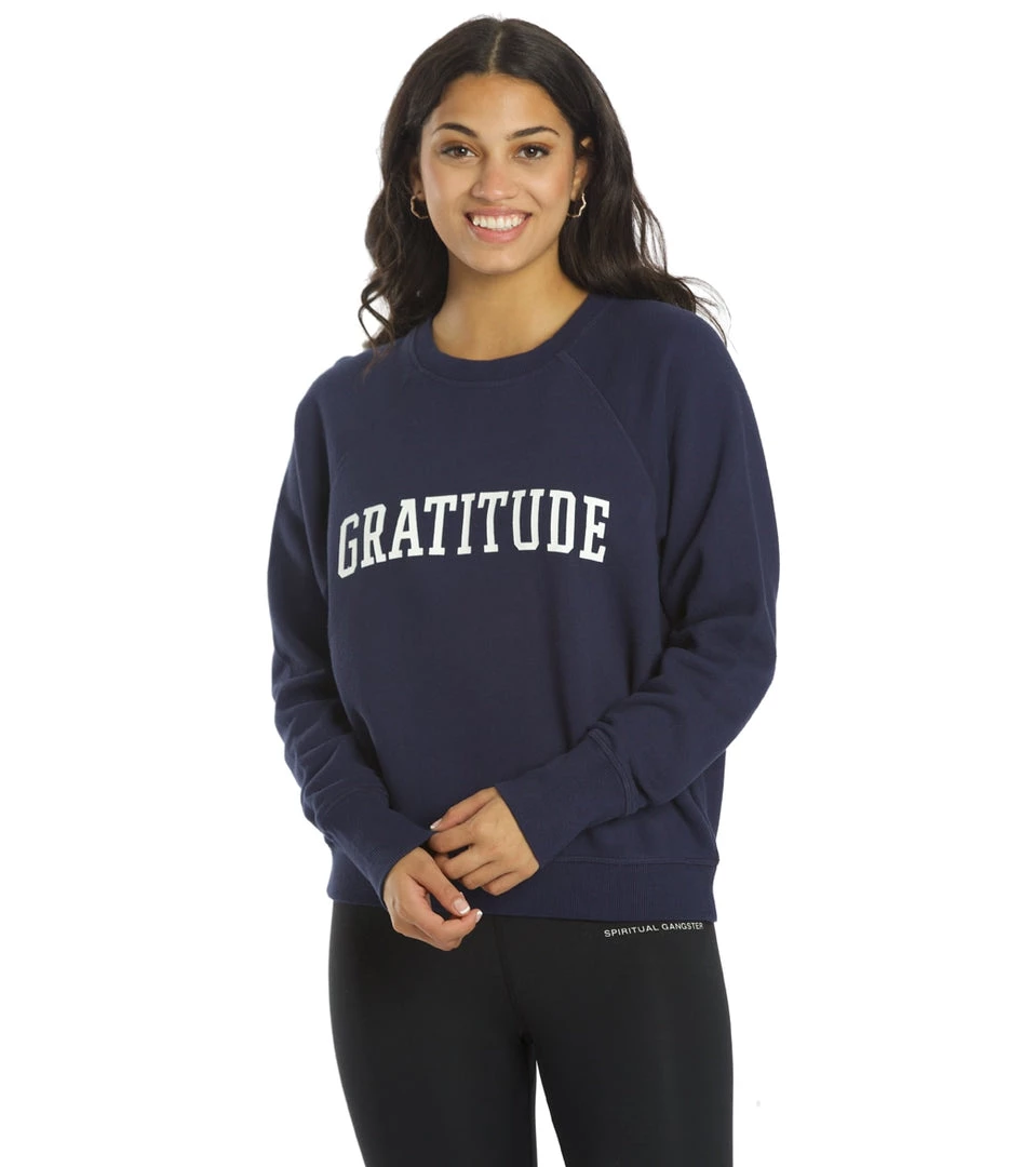 Spiritual Gangster Gratitude Bridget Raglan Pullover Night 9 Spiritual Gangster Gratitude Bridget Raglan Pullover Night