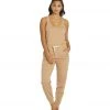 Spiritual Gangster Perfect Lounge Jumpsuit Camel 1 Spiritual Gangster Perfect Lounge Jumpsuit Camel