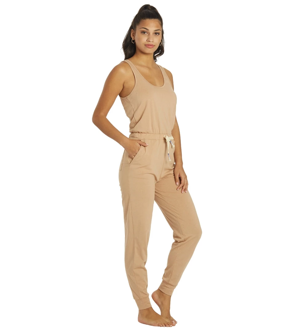 Spiritual Gangster Perfect Lounge Jumpsuit Camel 4 Spiritual Gangster Perfect Lounge Jumpsuit Camel