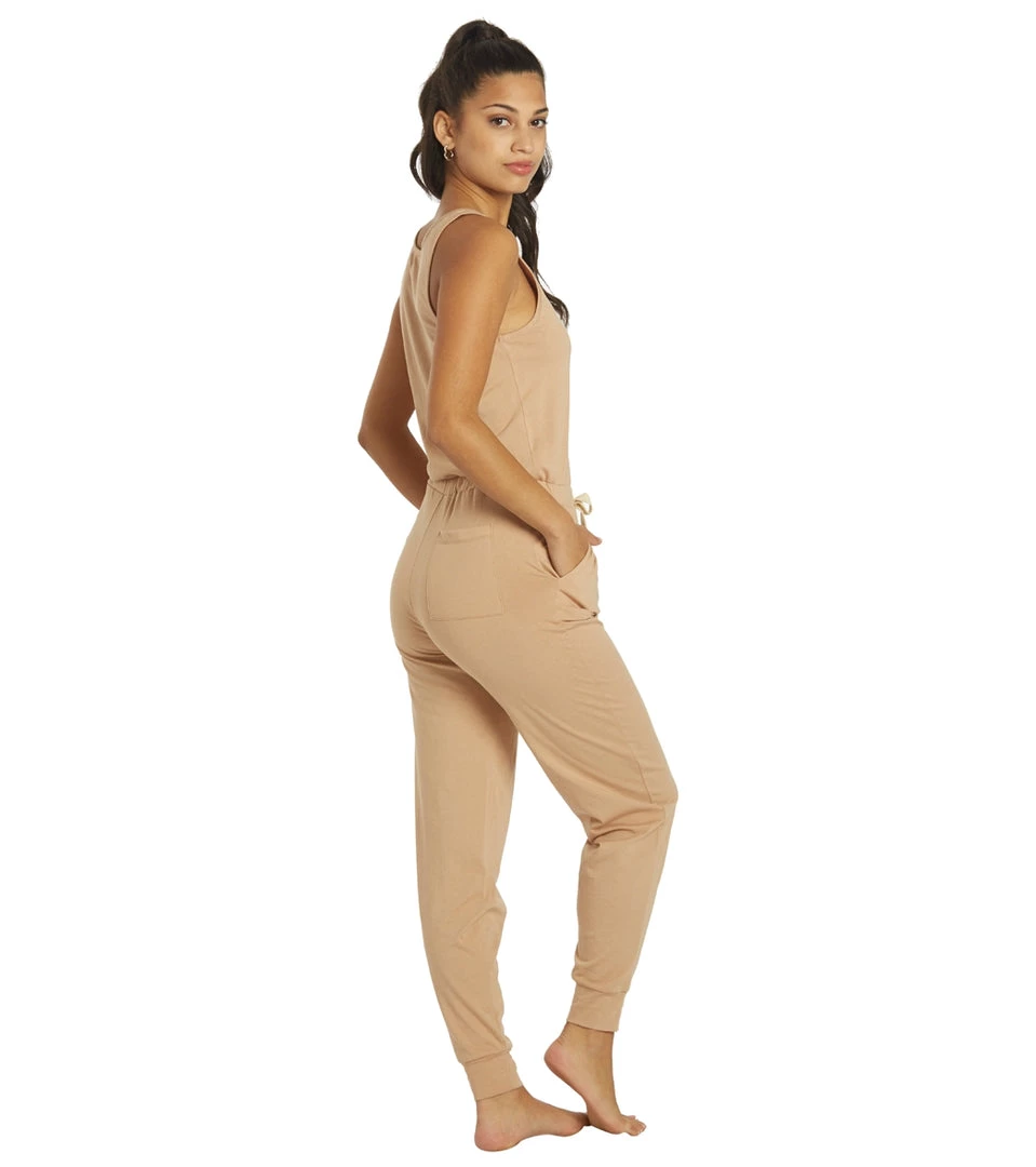 Spiritual Gangster Perfect Lounge Jumpsuit Camel 5 Spiritual Gangster Perfect Lounge Jumpsuit Camel