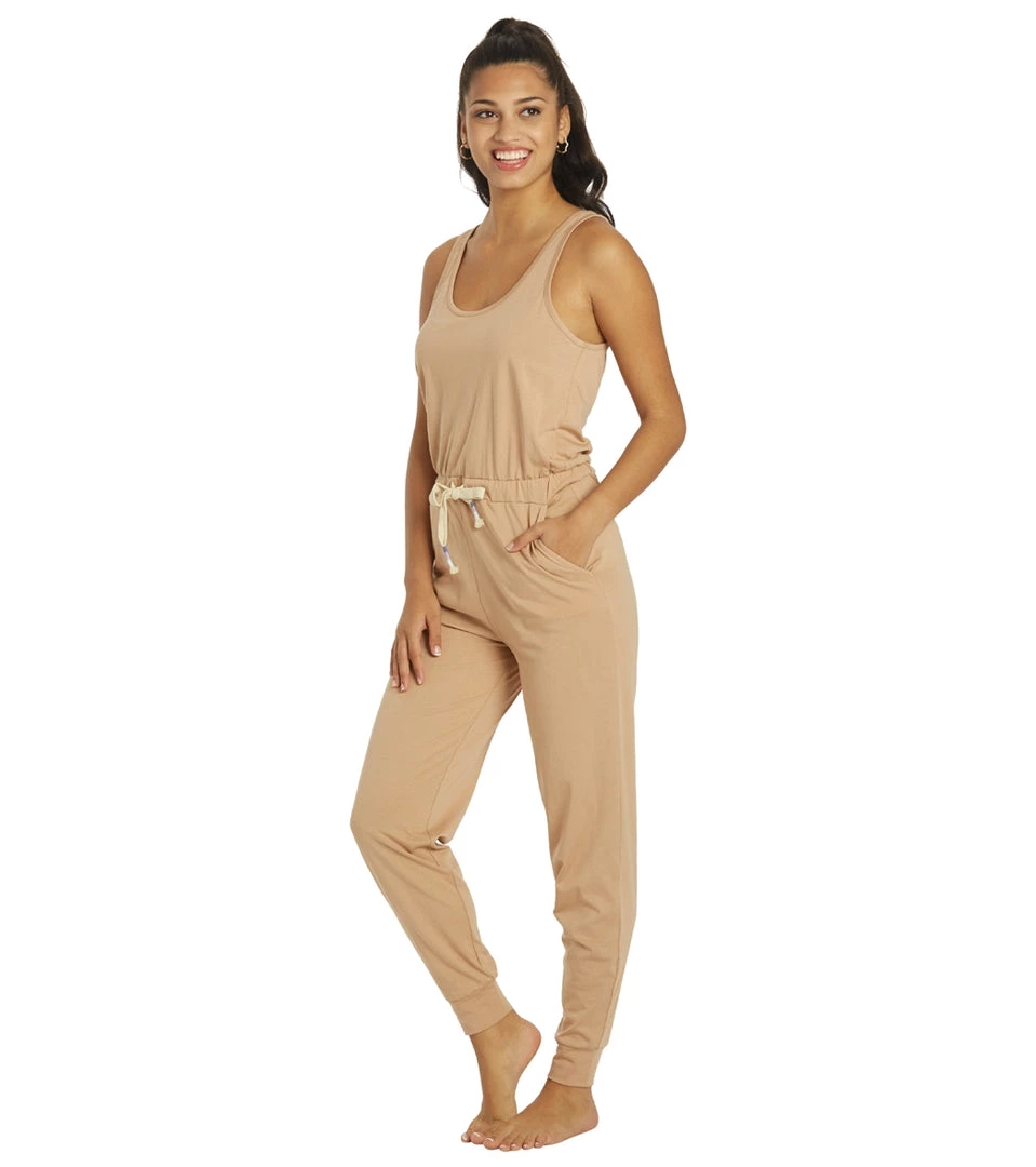 Spiritual Gangster Perfect Lounge Jumpsuit Camel 7 Spiritual Gangster Perfect Lounge Jumpsuit Camel