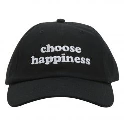Spiritual Gangster Happiness Dad Hat Vintage Black