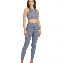 CLOTHING Spiritual Gangster Love Sculpt Stripe Jacquard Legging Navy Print Stripe 12 CLOTHING Spiritual Gangster Love Sculpt Stripe Jacquard Legging Navy Print Stripe