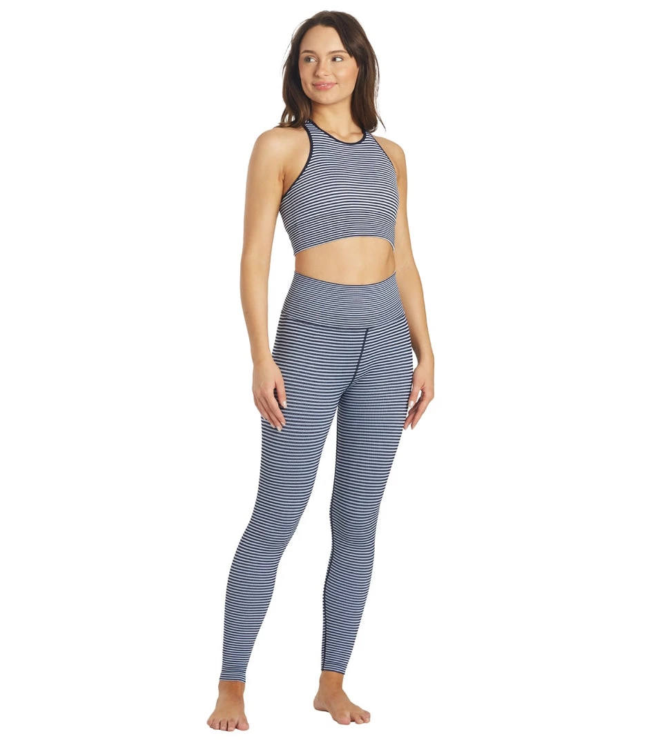 CLOTHING Spiritual Gangster Love Sculpt Stripe Jacquard Legging Navy Print Stripe 6 CLOTHING Spiritual Gangster Love Sculpt Stripe Jacquard Legging Navy Print Stripe