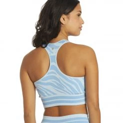 Spiritual Gangster High Neck Jacquard Bra Zebra Bliss Print CLOTHING 11 Spiritual Gangster High Neck Jacquard Bra Zebra Bliss Print CLOTHING