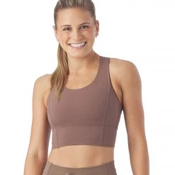 CLOTHING Glyder The One Yoga Crop Top Mocha